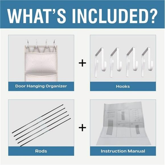 Over Door Stuffed Animal Organizer Mesh Toy Storage for Kids Baby Accessories - Picture 5 of 7